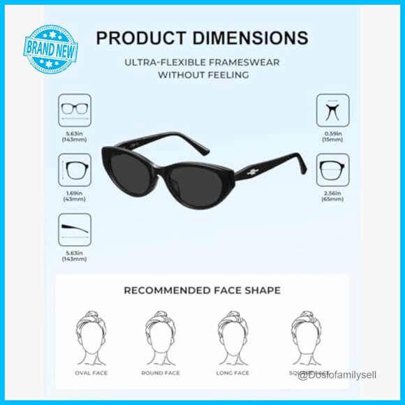 Retro Cat Eye Sunglasses Y2K Vintage Acetate Frames UV400 Protection